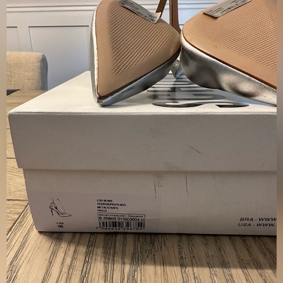 Schutz Lou Sling Back Pump in Silver - Picture 5 of 5